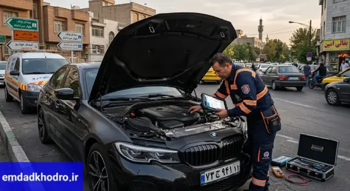 مناطق تحت پوشش امداد خودرو BMW در تهران