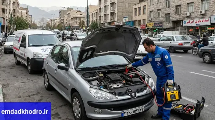 تعمیر پژو 206 در محل