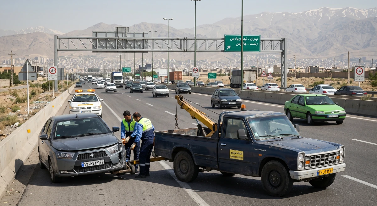 امداد خودرو پژو 206 در تهران