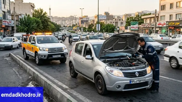 امداد خودرو رنو ساندرو تهران